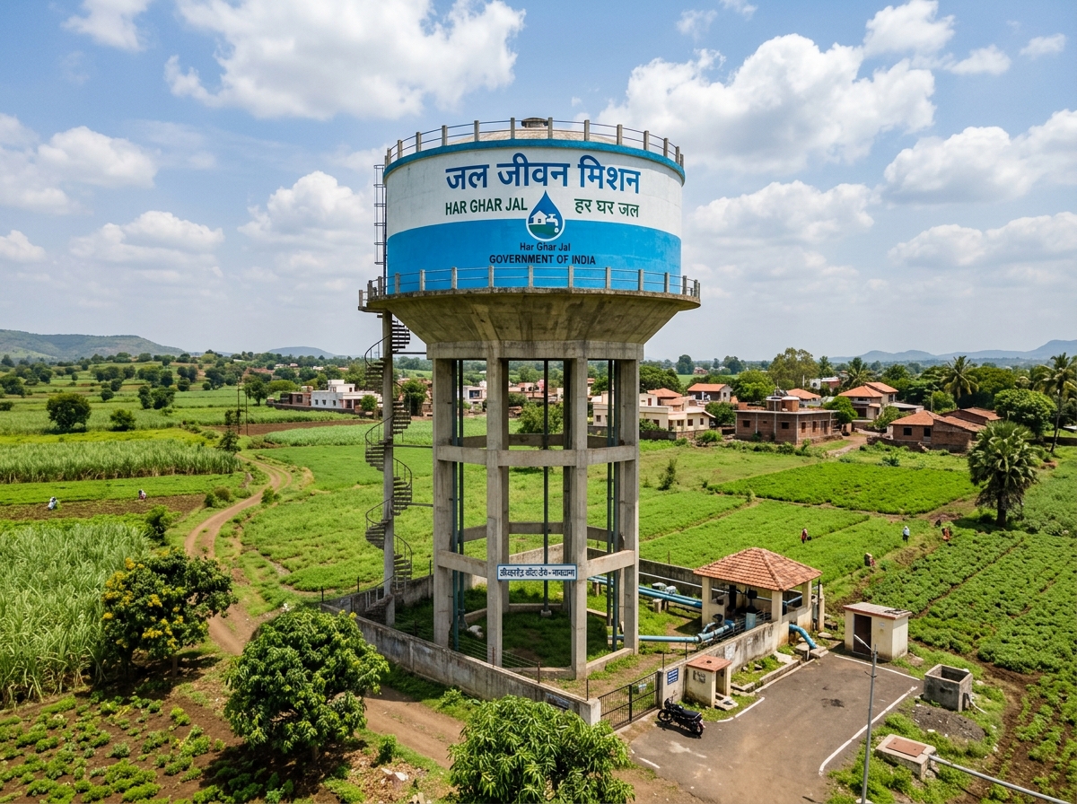 जल जीवन मिशन व शुद्ध पाणीपुरवठा जलकुंभ
